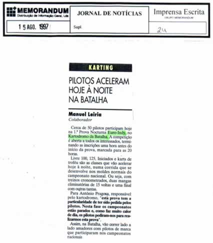 Imprensa escrita de 199718