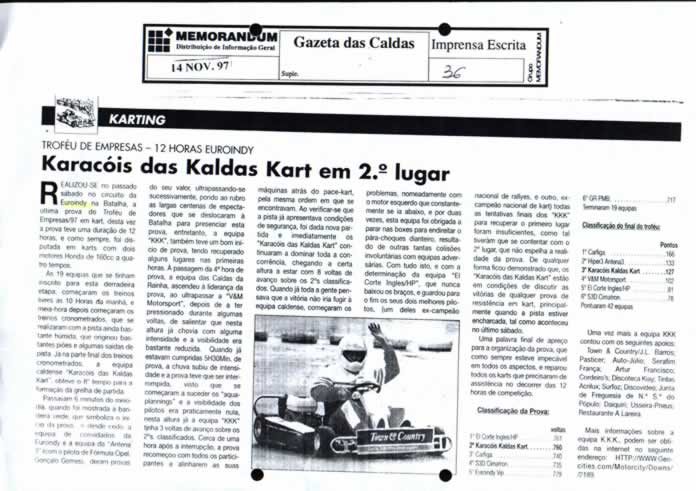 Imprensa escrita de 199740