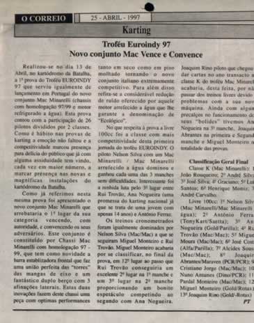 Imprensa escrita de 199779