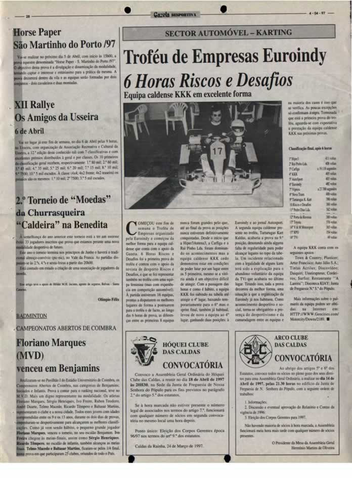 Imprensa escrita de 199792