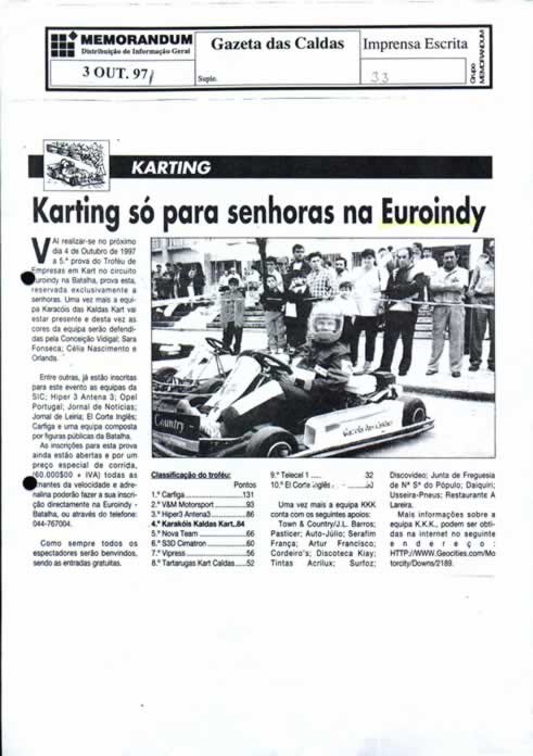 Imprensa escrita de 199794