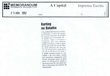 Imprensa escrita de 199796