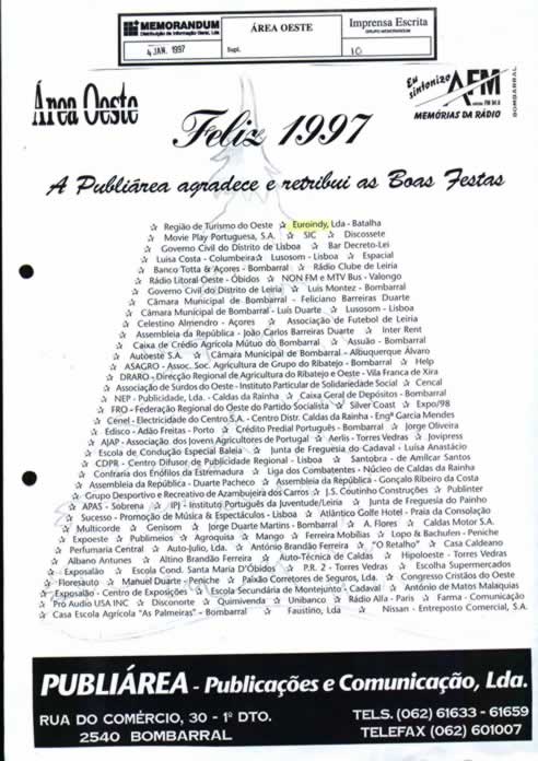 Imprensa escrita de 1997100