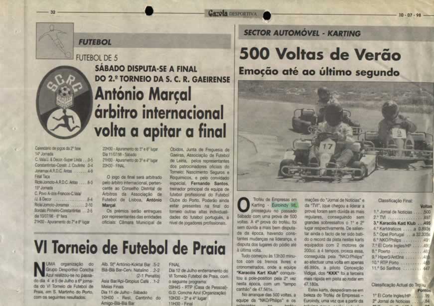 Imprensa escrita de 19981