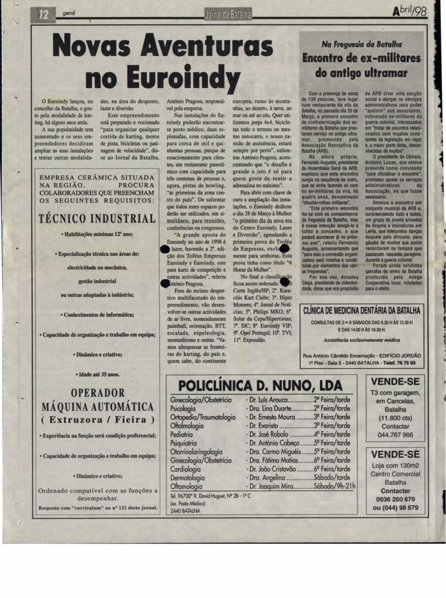 Imprensa escrita de 19982
