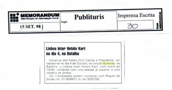 Imprensa escrita de 19988