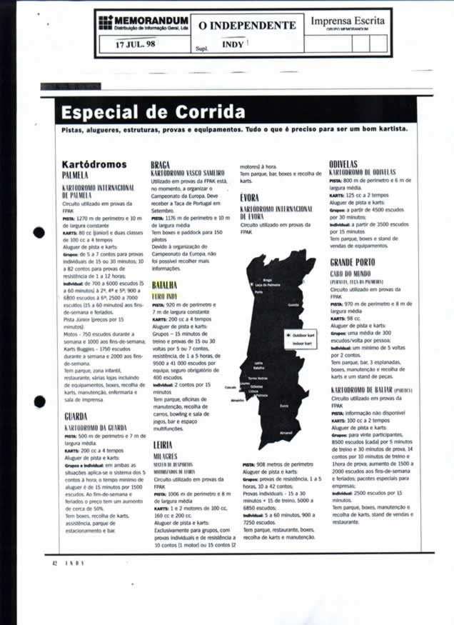 Imprensa escrita de 199812