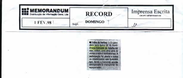 Imprensa escrita de 199814