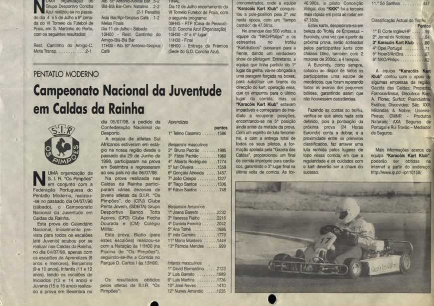 Imprensa escrita de 199816