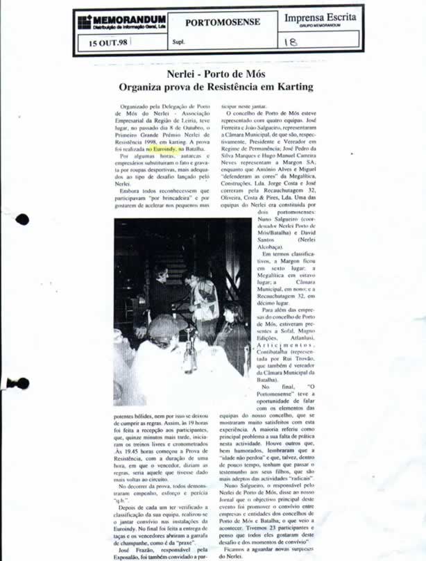 Imprensa escrita de 199818