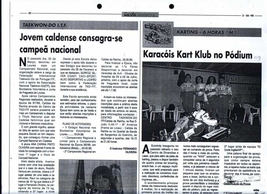 Imprensa escrita de 199824