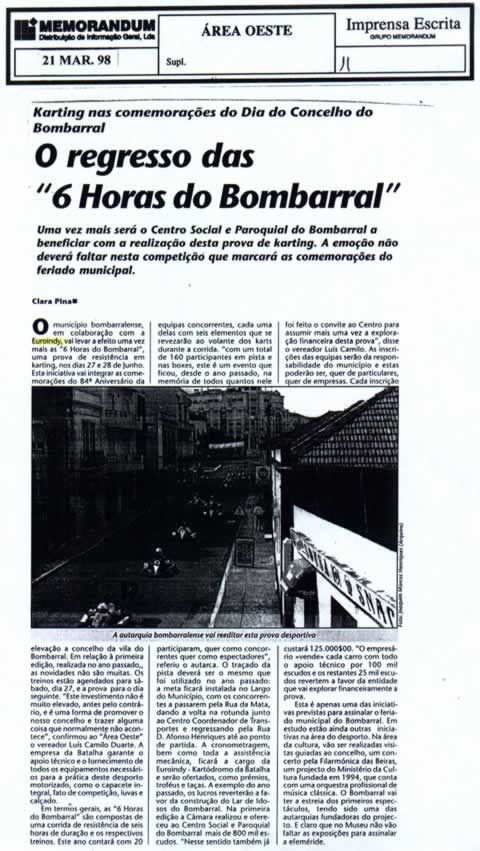 Imprensa escrita de 199826