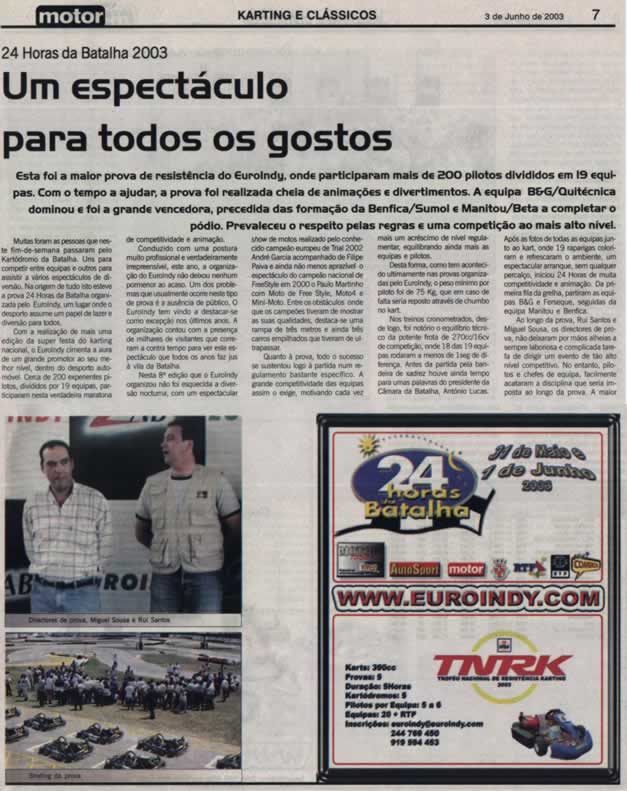 Imprensa escrita de 20030