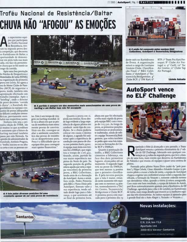 Imprensa escrita de 20037