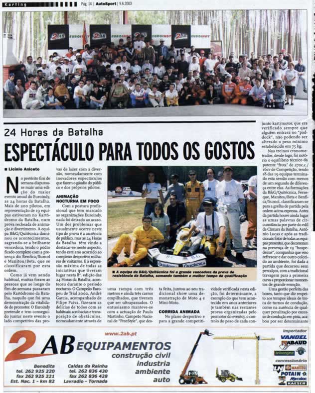 Imprensa escrita de 20039