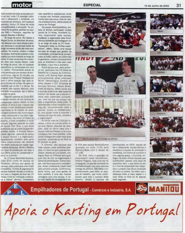 Imprensa escrita de 200312