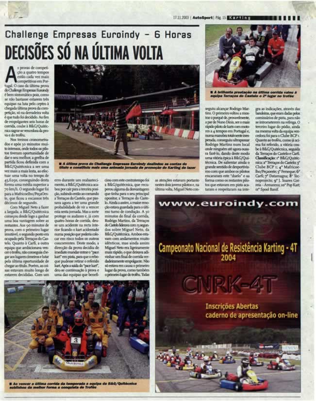 Imprensa escrita de 200317