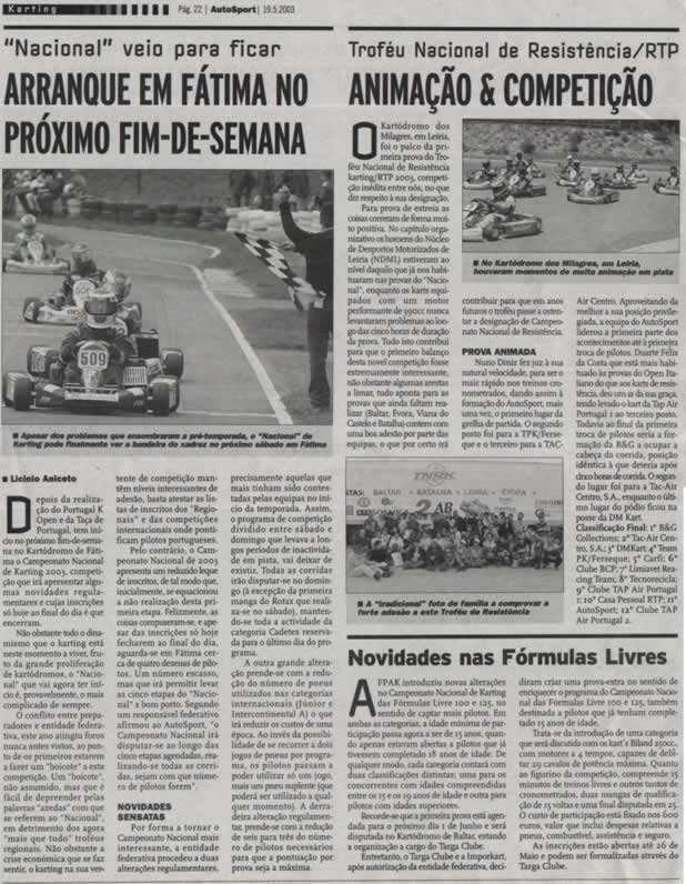 Imprensa escrita de 200318