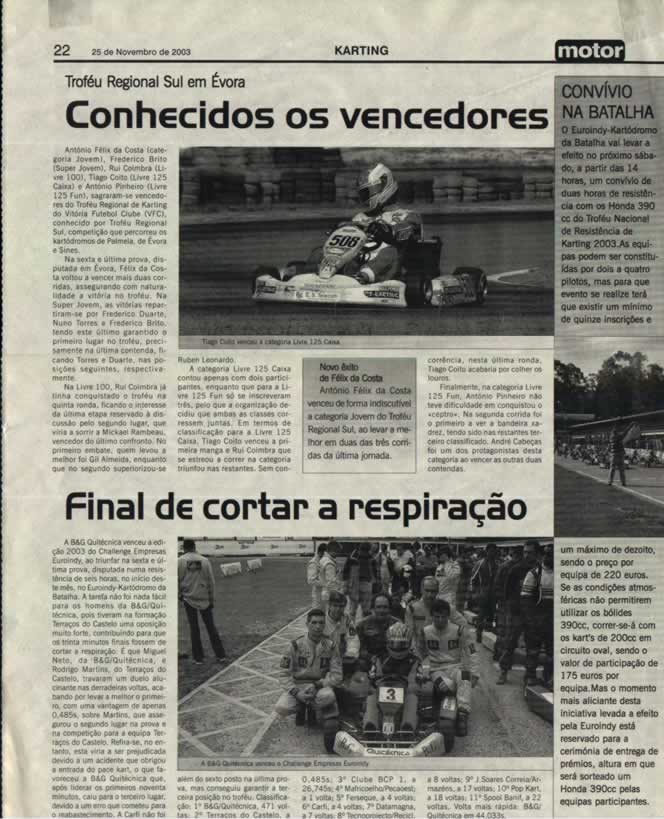 Imprensa escrita de 200321
