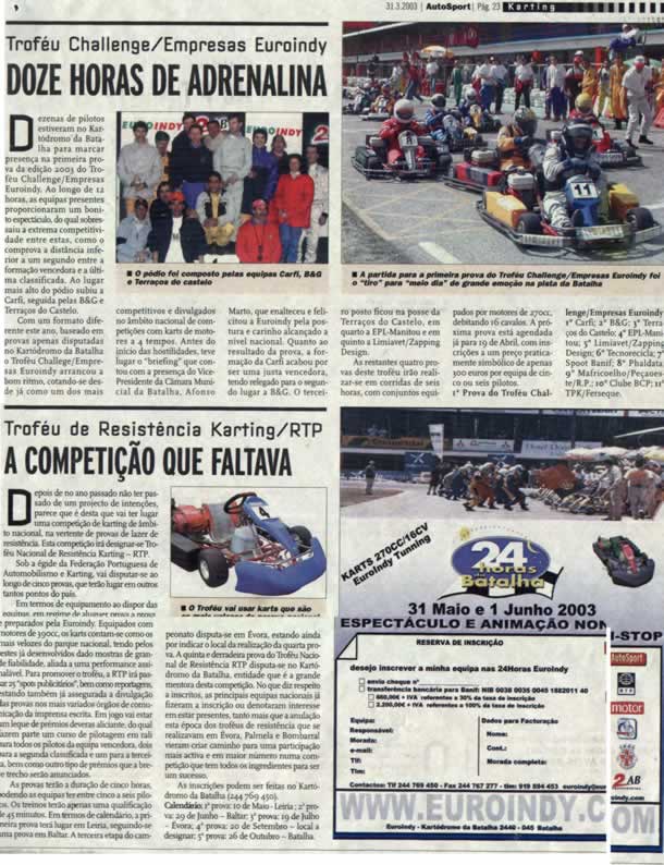 Imprensa escrita de 200328