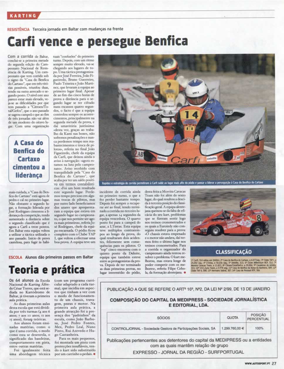 Imprensa escrita de 20058