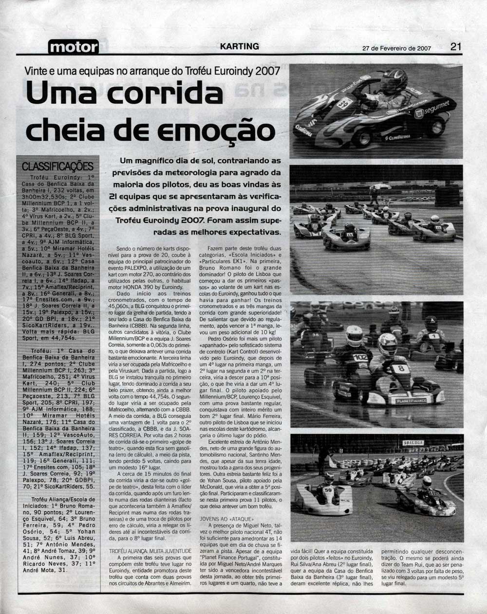 Imprensa escrita de 200727