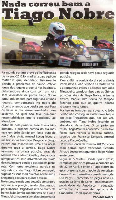Imprensa escrita de 20120